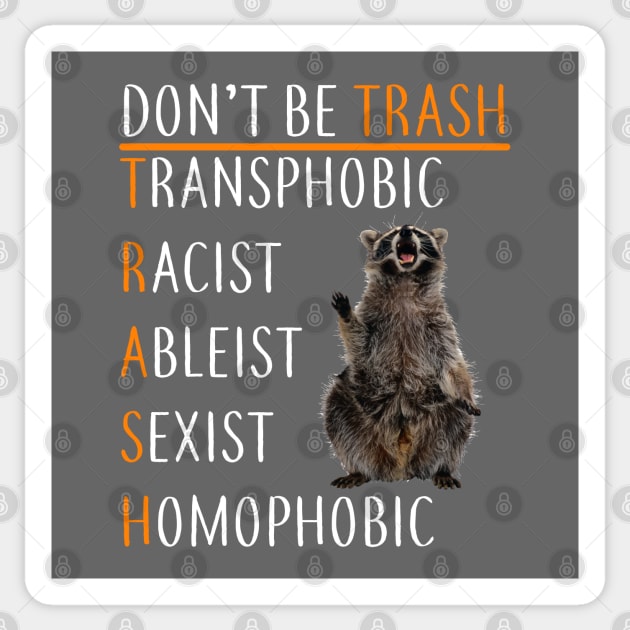 Don't Be TRASH Sticker by jverdi28